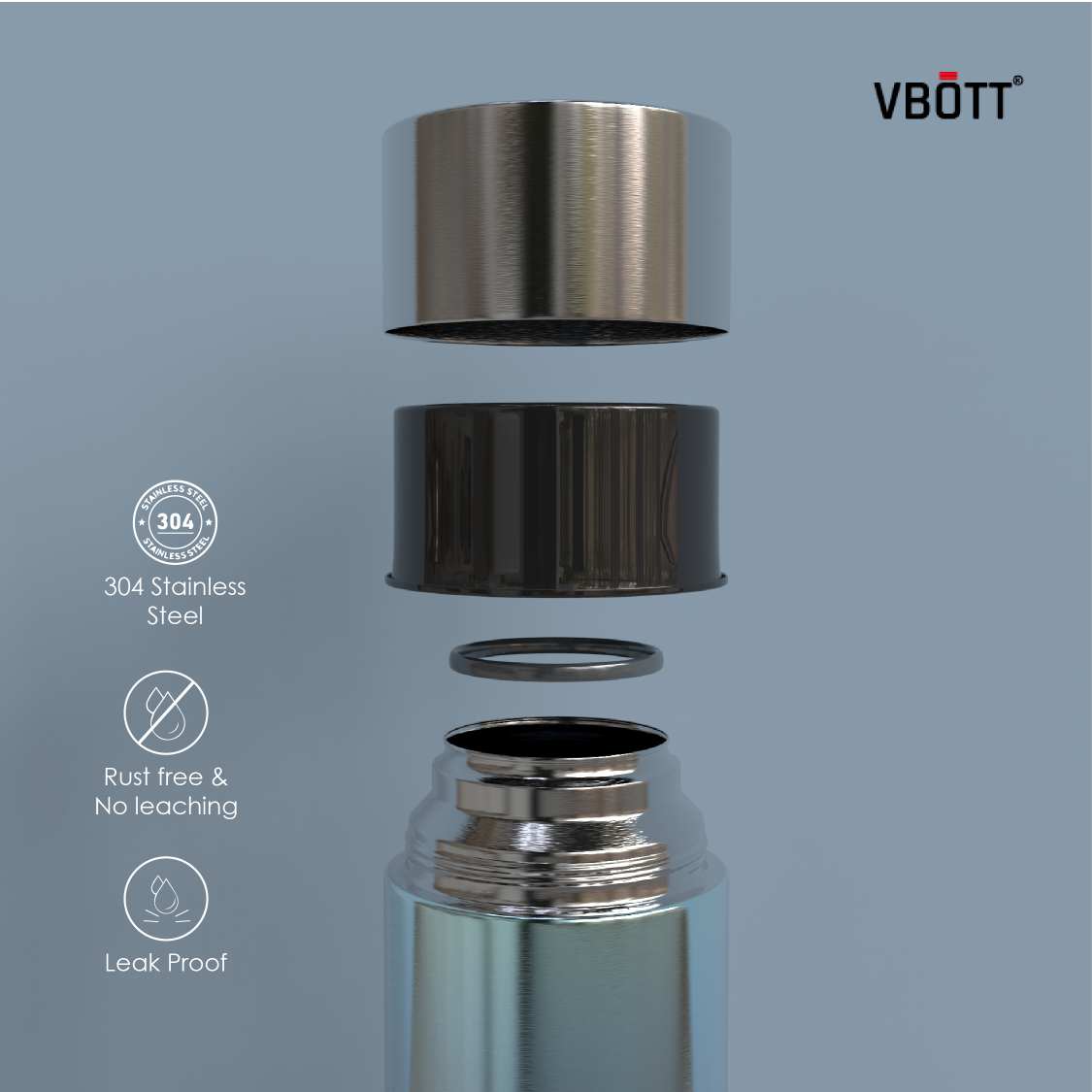 1000ml Blue