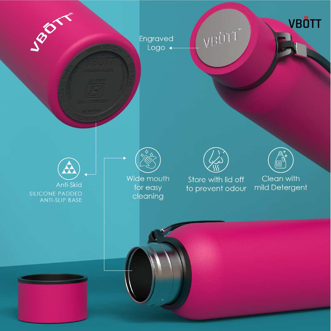 900ml Pink