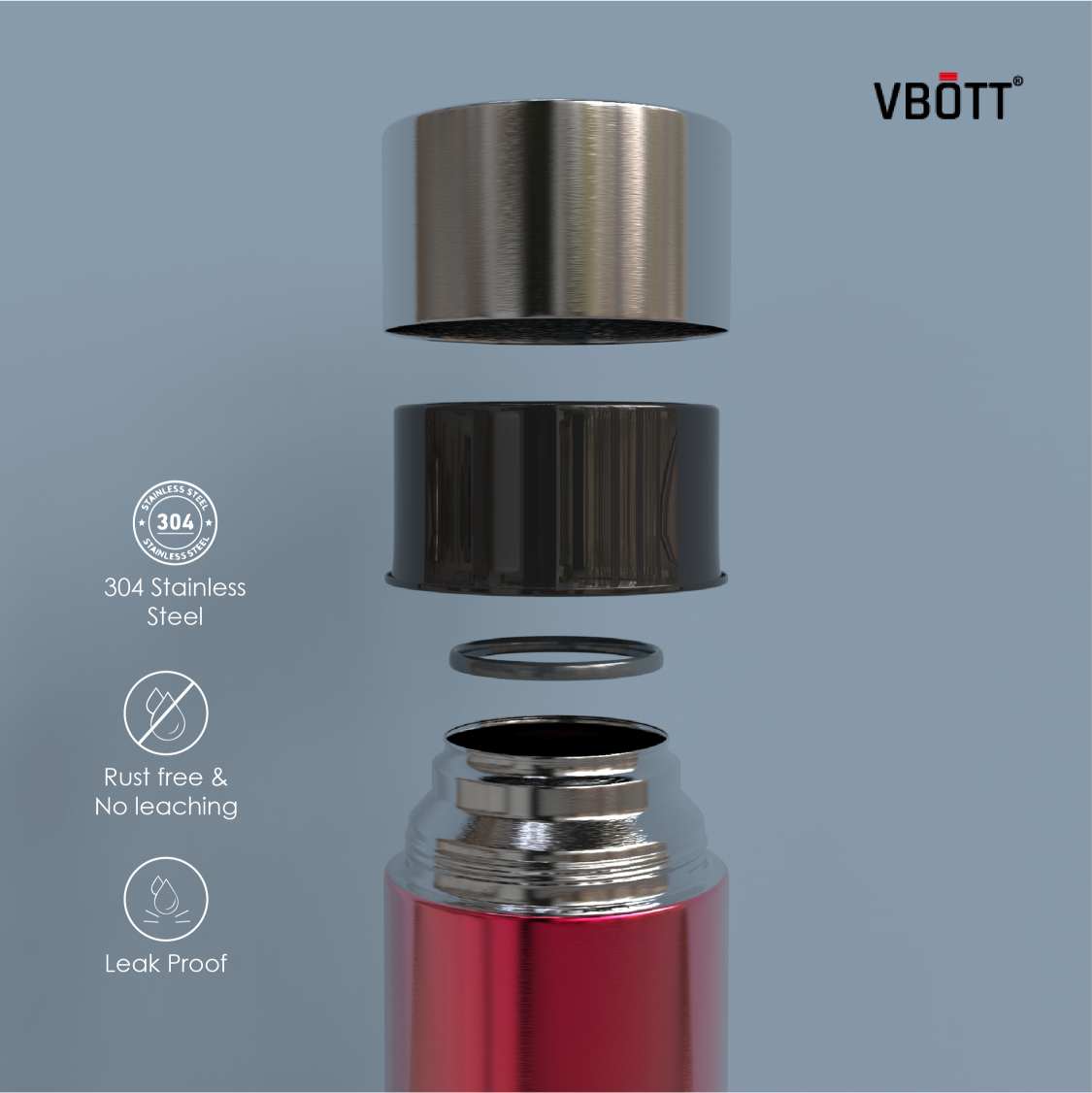 1000ml Red