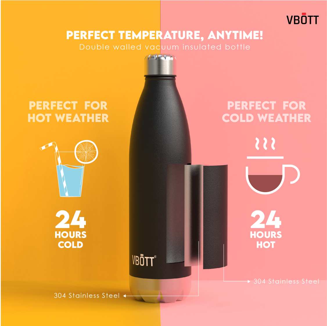 1000ml Black